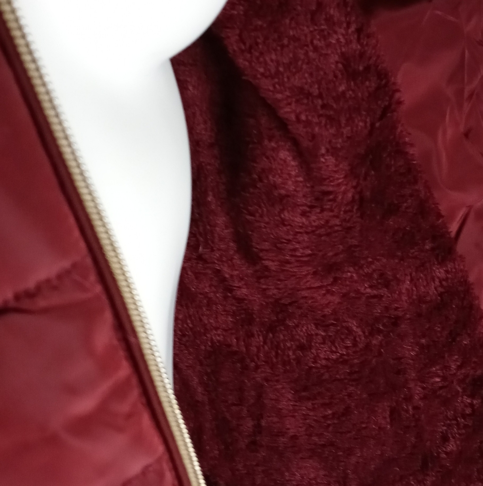 💜Wine Faux Fur Jacket💜 Women's & Youth Jackets - Picture 10 of 15